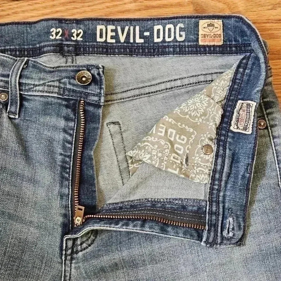Devil Dog Slim Straight Jeans Size 32×32 Amazing Used Condition - Picture 9 of 16